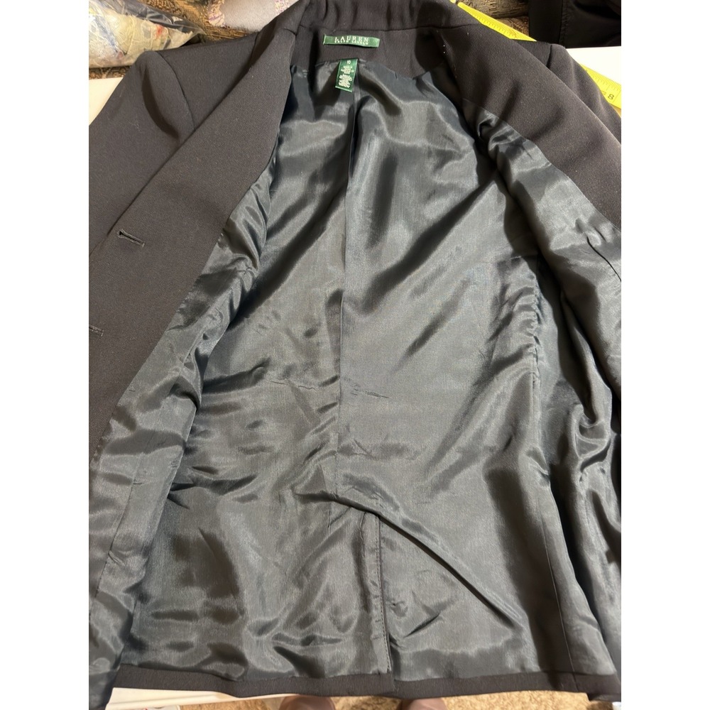 Vintage Lauren Ralph Lauren Black Crest Blazer Sports Coat Women's Size 10 - Picture 11 of 12